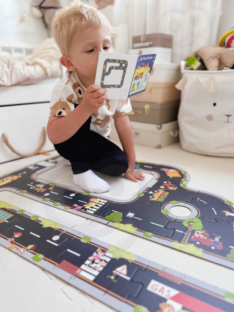 WOOPIE GREEN Droga Puzzle dla Dzieci Autostrada Makieta 21 el. Certyfikat FSC