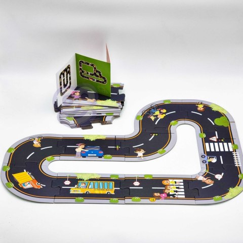 WOOPIE GREEN Droga Puzzle dla Dzieci Autostrada Makieta 21 el. Certyfikat FSC