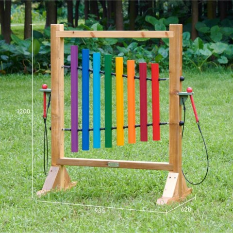 MASTERKIDZ Tęczowe Dzwonki Kolorowa Tablica Do Grania