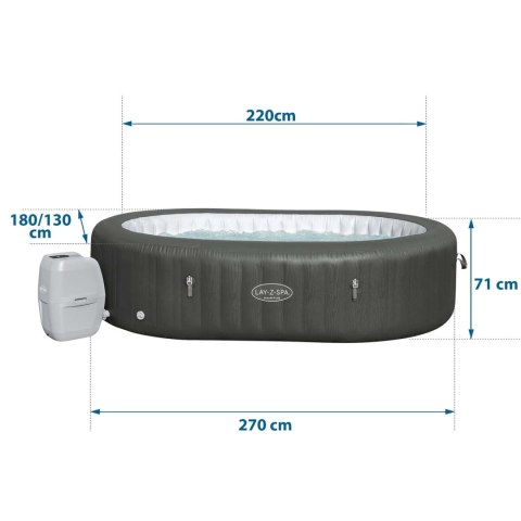 Dmuchane SPA Lay-Z Mauritius 7 osobowe Bestway 60067
