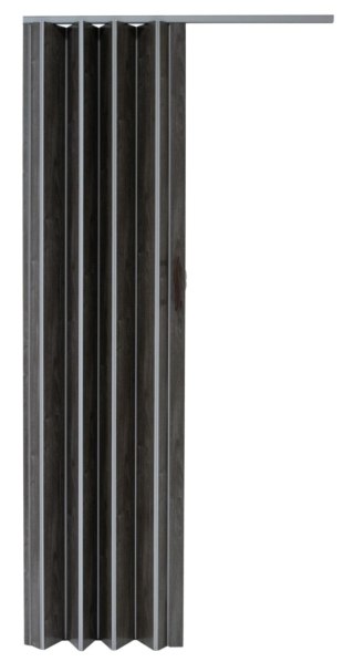 Drzwi harmonijkowe 001P DĄB GRAFIT MAT - 90 cm