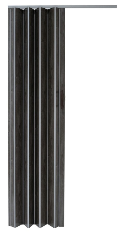 Drzwi harmonijkowe 001P DĄB GRAFIT MAT - 90 cm