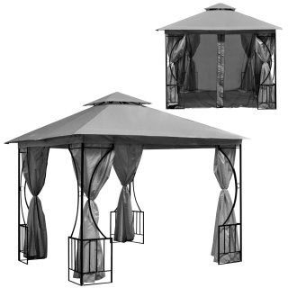 Namiot pawilon ogrodowy 2w1 ścianki moskitiera 3x3 m MultiGarden