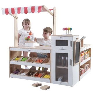 Viga Duży Zestaw Stragan Sklep Supermarket