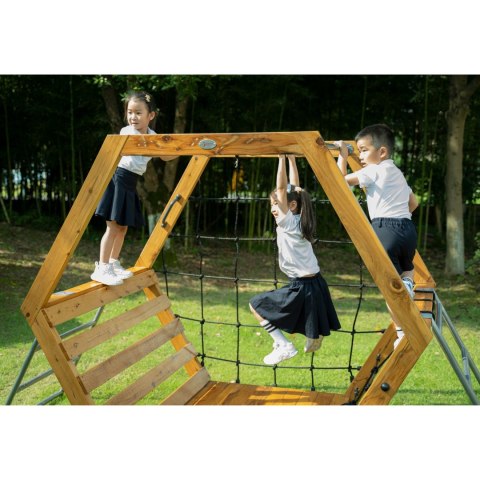 CLASSIC WORLD EDU Drewniany Plac Zabaw XXL Zestaw do Wspinaczki Heksagonalny CLASSIC WORLD EDU Drewniany Plac Zabaw XXL Zestaw do Wspinaczki Heksagonalny