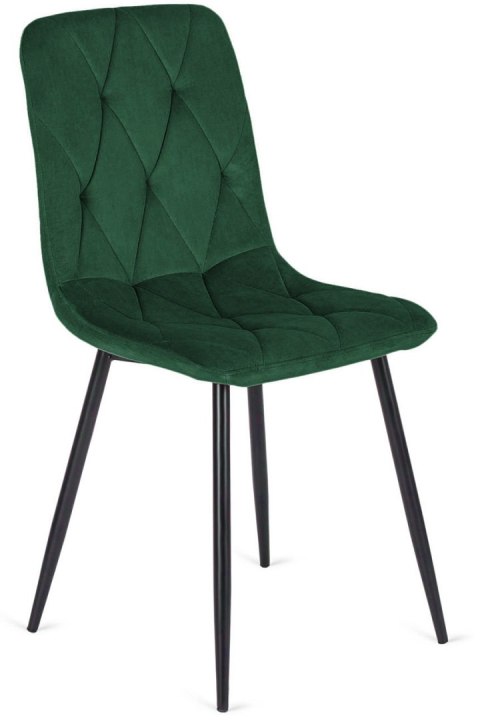 Krzesło tapicerowane BORGO VELVET GREEN FOREST II GATUNEK