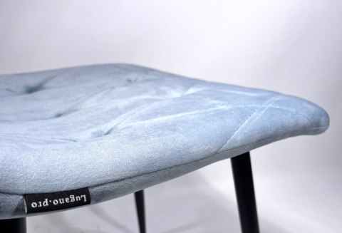 Krzesło tapicerowane BORGO VELVET LIGHT BLUE II GATUNEK