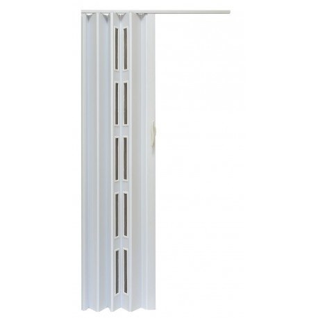 Drzwi harmonijkowe 005S BIAŁY MAT - 80 cm