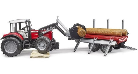 Pojazd Traktor Massey Ferguson z przyczepą