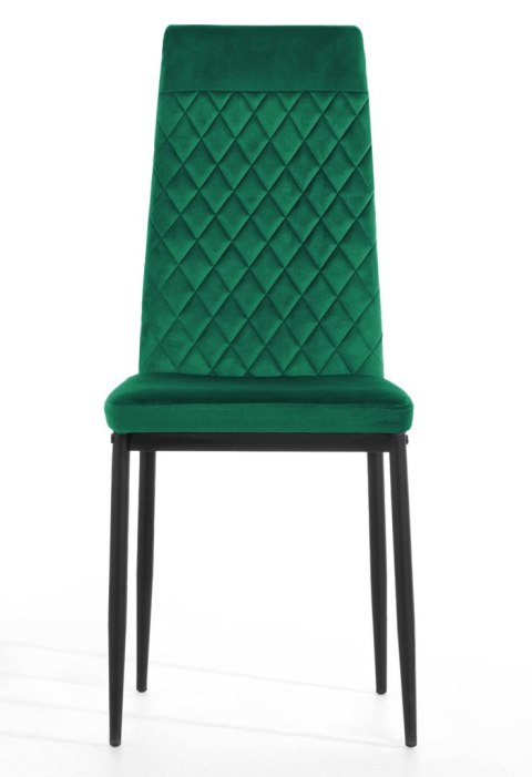 Krzesło tapicerowane VALVA CARO VELVET GREEN