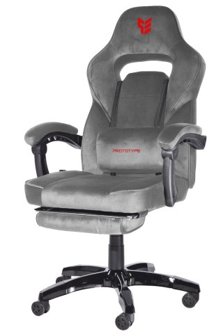 Fotel obrotowy do biurka TITAN GREY ALCANTARA PRO