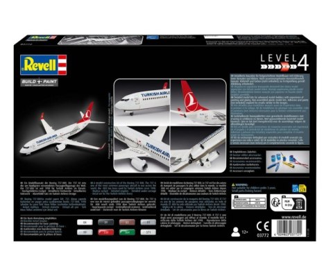 Model plastikowy Samolot Boeing 737-800 Turkish Air 1/144
