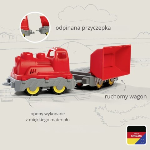 BIG Pociąg Towarowy Wagon z Wywrotką Zabawka do Pasku