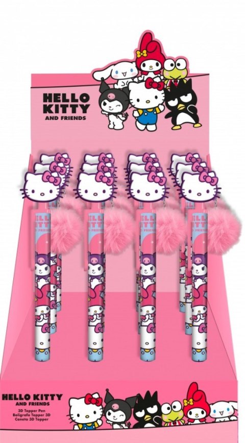 Długopis z toperem Hello Kitty Display 12 sztuk