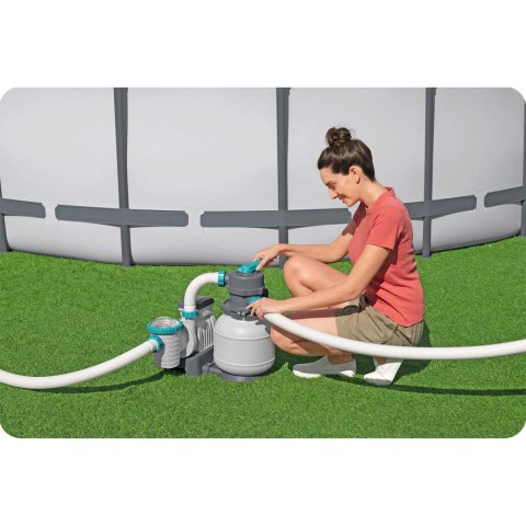Pompa piaskowa do basenów + tabletki multifunkcyjne 6056 l/h Bestway 58497