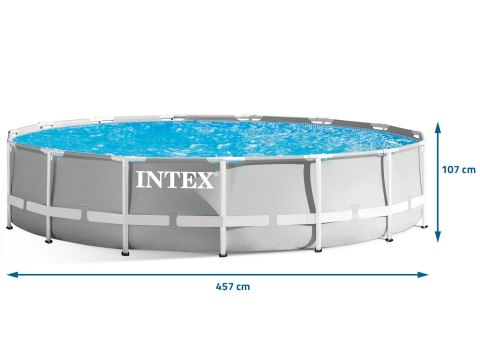 Basen ogrodowy stelażowy 457 x 107 cm 18w1 INTEX 26724
