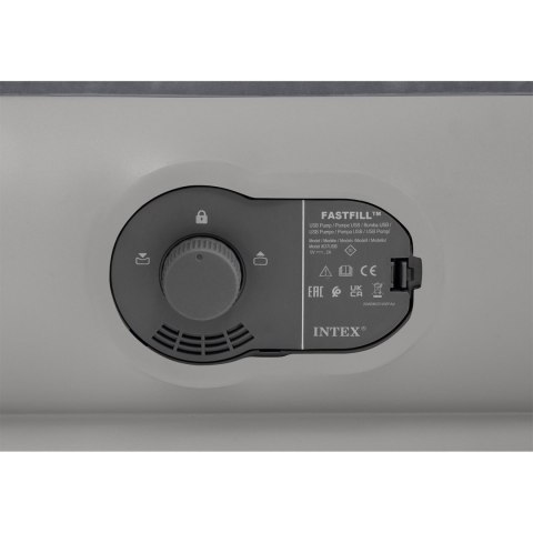 Materac dmuchany 191x 99x30cm z wbudowaną pompką elektryczną INTEX 64112