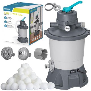 Pompa piaskowa do basenów + kulki filtracyjne 3596l/h Bestway 58515