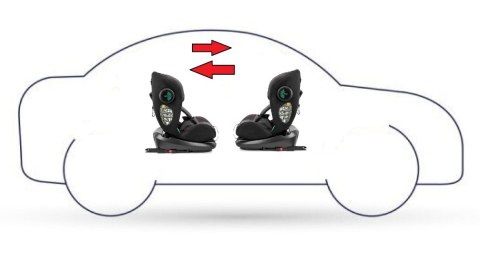 Fotelik samochodowy ISOFIX 360 GT 40-125 cm uniwersalny