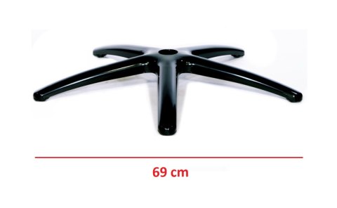 Podstawa fotela obrotowego XL metalowa CHROM 69 cm