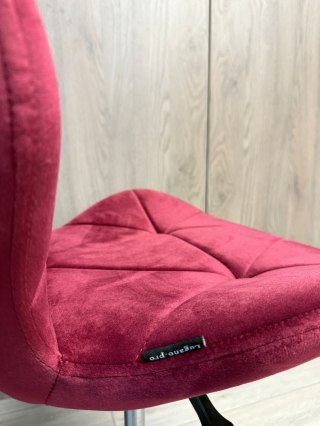 Krzesło obrotowe VASTO OFFICE VELVET BURGUNDY GOLD