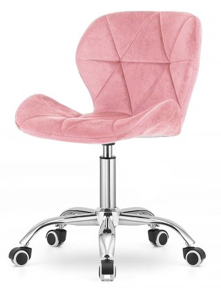 Krzesło obrotowe VASTO OFFICE VELVET PINK GOLD
