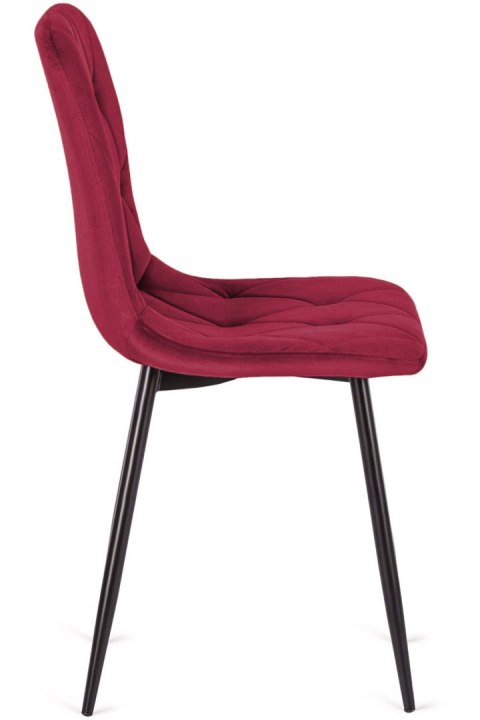 Krzesło tapicerowane BORGO VELVET BURGUNDY
