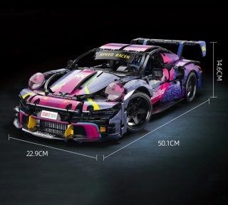 Klocki Technik zdalnie sterowane auto Porsche 911 RSR + pilot, 50cm