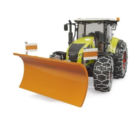 Traktor Claas Axion 950 z pługiem do śniegu