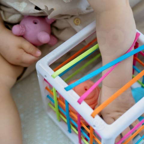 WOOPIE Elastyczna Kostka Sensoryczna Sorter dla Dzieci Zwariowane Kształty 5 el.