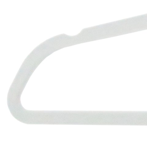 Wieszak welurowy Maxi komplet 50 sztuk szary