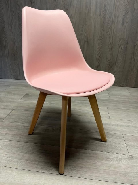 Krzesło skandynawskie MONZA GRANDE PINK VELVET