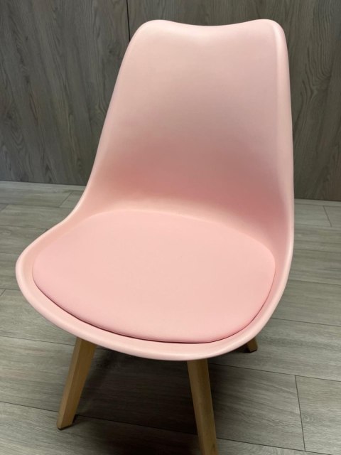 Krzesło skandynawskie MONZA GRANDE PINK VELVET