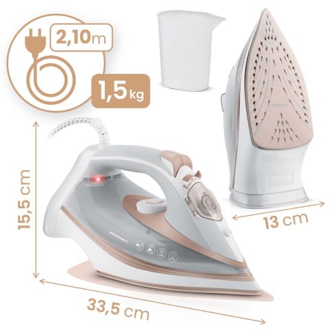 Żelazko parowe 3000W Berdsen BD-332 ceramiczna powłoka praca w pionie