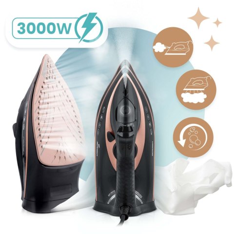 Żelazko parowe 3000W Berdsen BD-332 ceramiczna powłoka praca w pionie