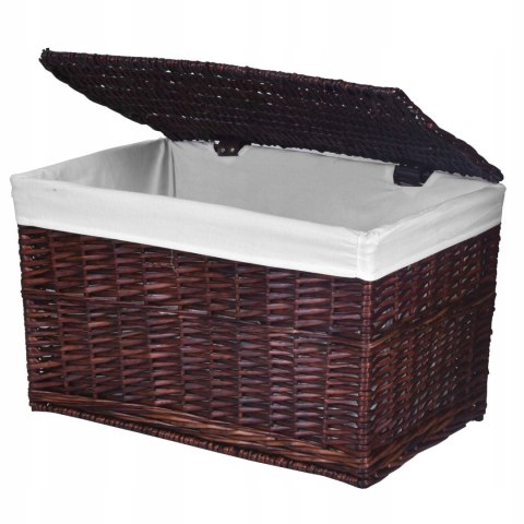 Kufer wiklinowy brązowy 105 L
