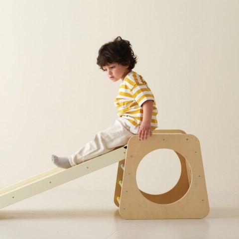 CLASSIC WORLD Drewniany Zestaw Wspinaczkowy Trójkąt Montessori 5w1 - Plac Zabaw Siłownia Indoor dla Dzieci