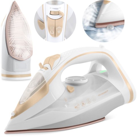 Żelazko parowe 3000W Berdsen BD-330 ceramiczna powłoka praca w pionie