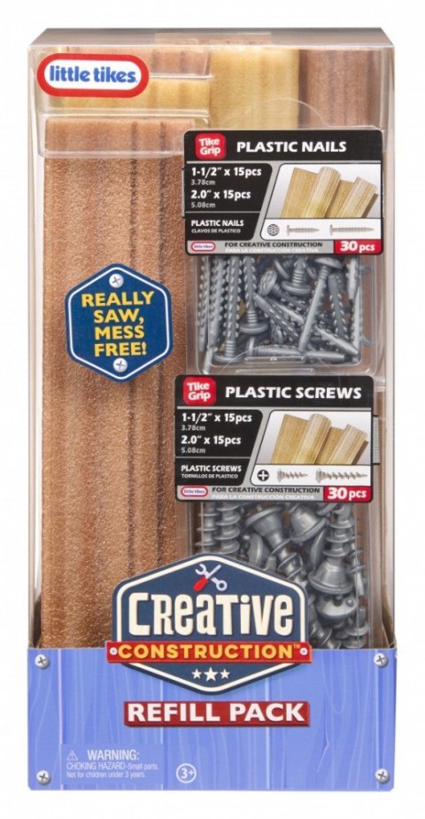 Zestaw Creative Construction: Drewno, Gwoździe i Śruby