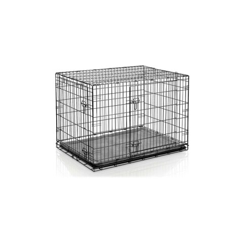 Metalowa klatka kennelowa dla psa + legowsko 91 x 57 x 62 cm PH-201