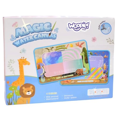 WOOPIE Magiczna Mata do Malowania Wodą XXL Pieczątki Cyferki 100cm
