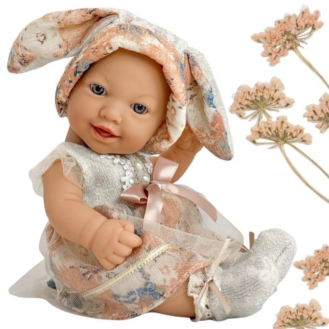 WOOPIE ROYAL Lalka Bobas 24 cm w Sukience i Czapeczce Króliczka