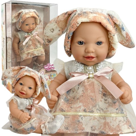 WOOPIE ROYAL Lalka Bobas 24 cm w Sukience i Czapeczce Króliczka