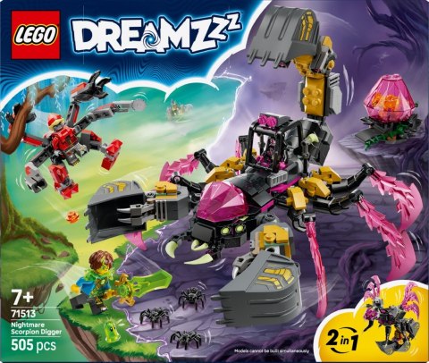 Klocki DREAMZzz 71513 Koszmarna skorpionowa koparka