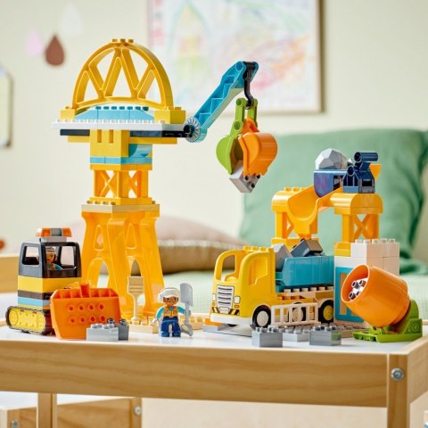 Klocki DUPLO 10476 Plac budowy z pojazdami 3 w 1
