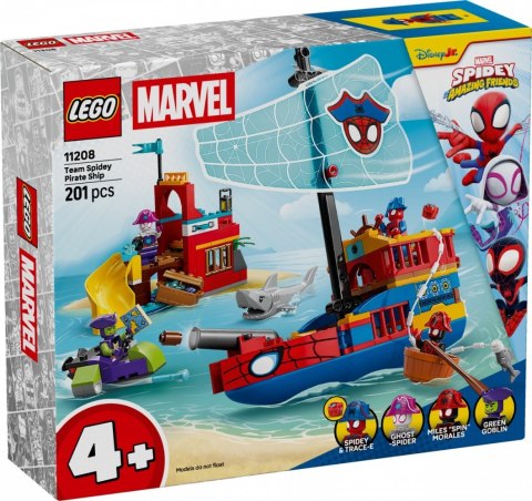 Klocki SPIDEY 11208 Statek piracki drużyny Spideyego