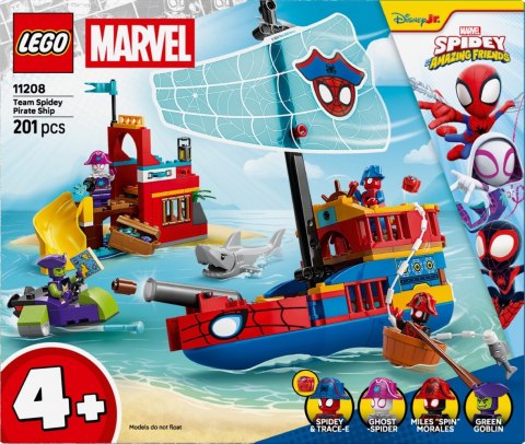 Klocki SPIDEY 11208 Statek piracki drużyny Spideyego