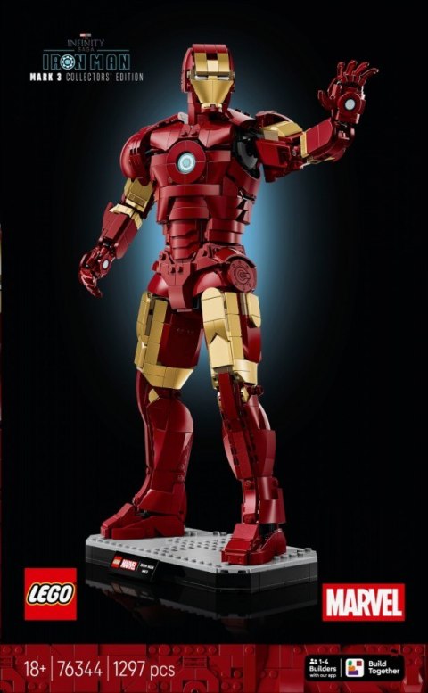 Klocki Super Heroes 76344 Iron Man Mark 3 - edycja kolekcjonerska