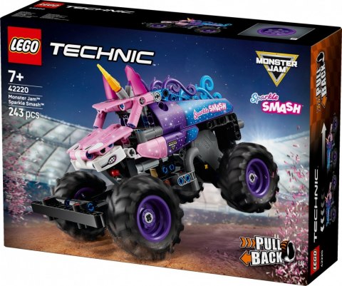 Klocki Technic 42220 Monster Jam Sparkle Smash z napędem typu pull-back