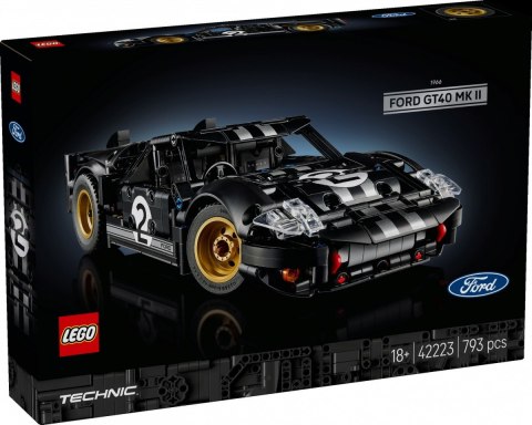 Klocki Technic 42223 Samochód wyścigowy 1966 Ford GT40 MKII